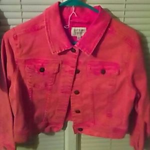 Pink jean jacket